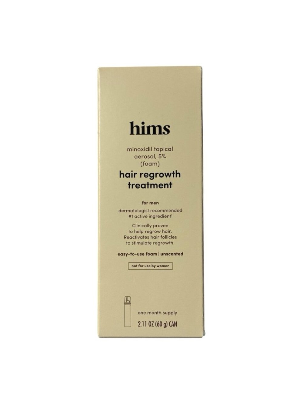 Hims Men's 5% Minoxidil Foam Hair Regrowth Treatment exp 2027 Sealed New In Box
